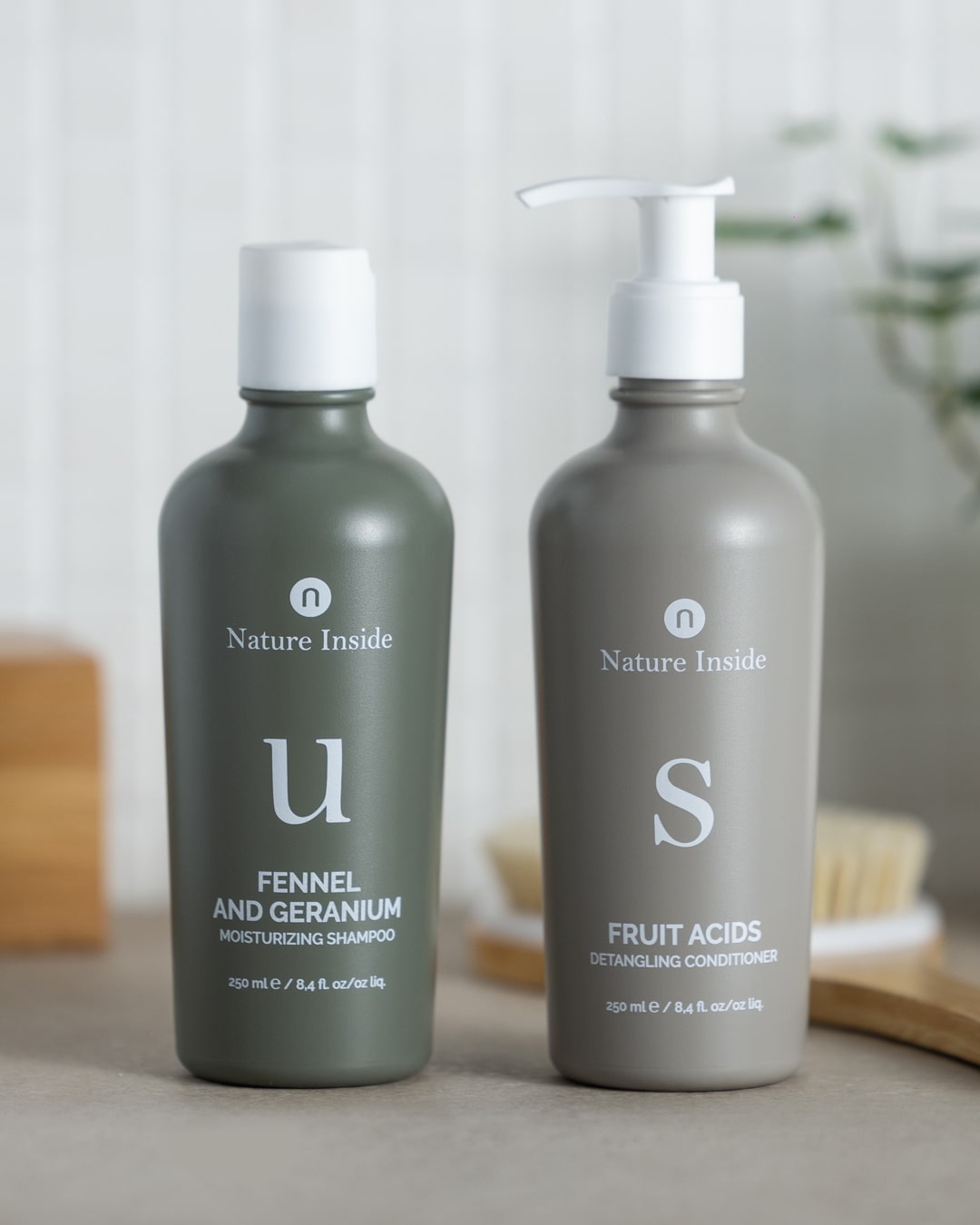 Fennel and geranium shampoo + Fruit acids conditioner